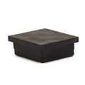 Ranger Boat Square End Cap 202438 - 1 3/4 X 1 3/4 Inch Black Rubber