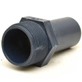 Sierra Boat Straight Adapter Fitting - 1 1/2 Inch Blue Plastic