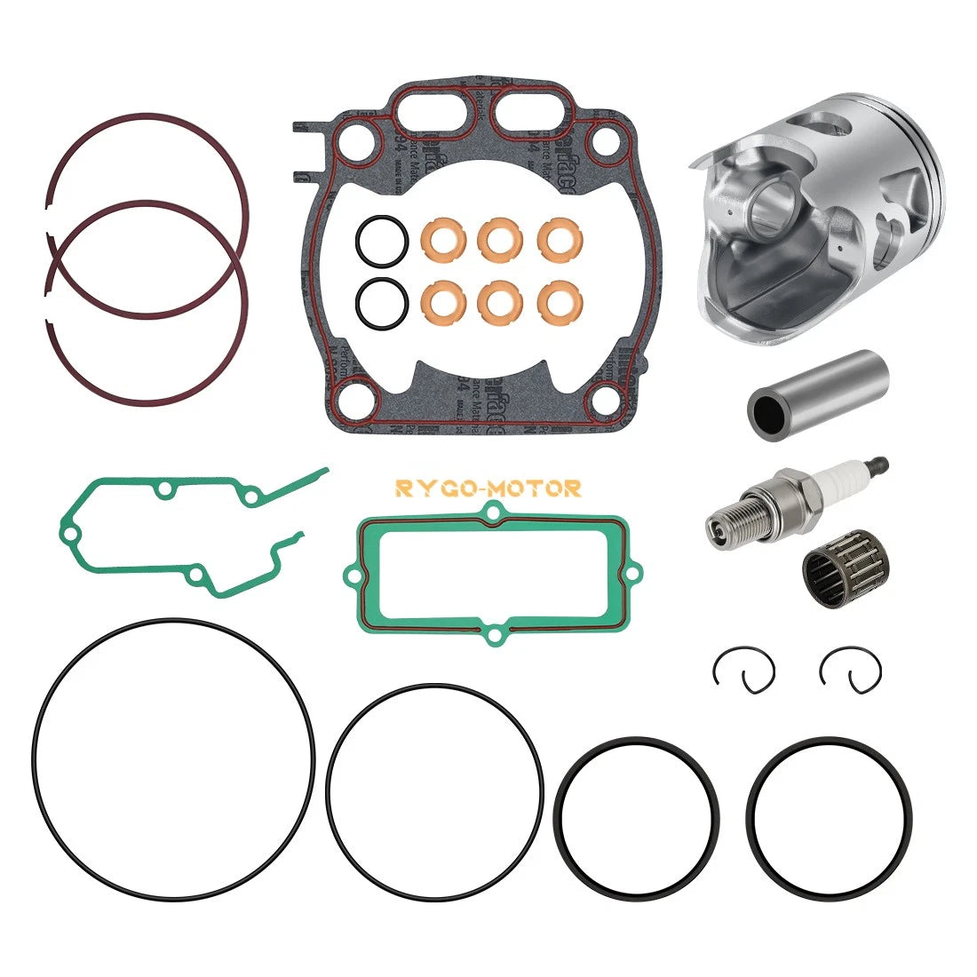 Piston & Rings Kit Top End Gaskets for Yamaha YZ250 YZ250X 2005-2024 66.4mm STD