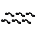 Boat Bimini Eye Straps - Black Nylon (set of 6)
