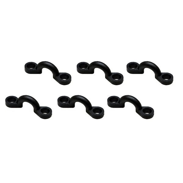 Boat Bimini Eye Straps - Black Nylon (set of 6)