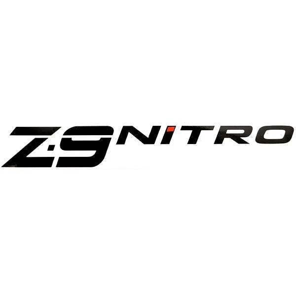 Nitro Boat Raised Emblem Decal 137081 - Z-9 Black - Red Sticker