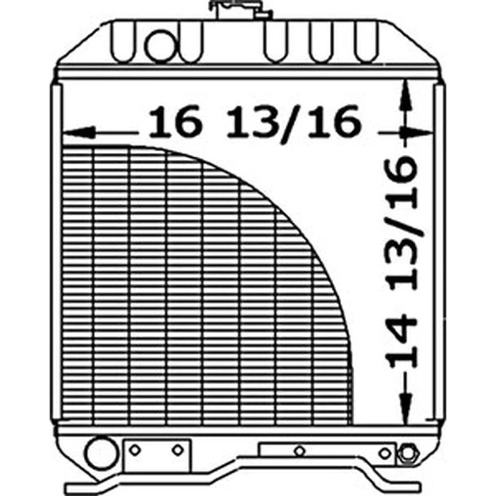 SBA310100291 Fits Ford 1510 Compact Tractor Radiator