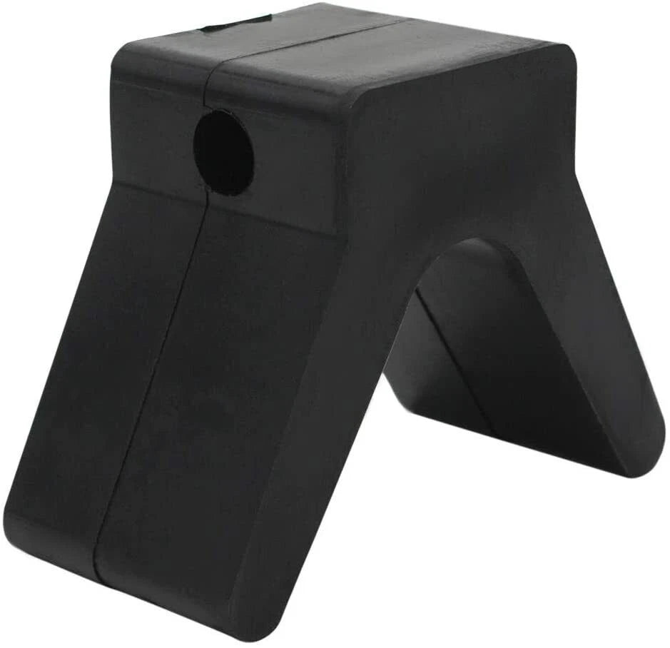 2 Inch Mounting Width Boat Trailer Black Molded Rubber V Bow Stops