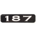 Ranger Boat Number Decal 7C326 - 187 Vinyl 8 X 3 Inch