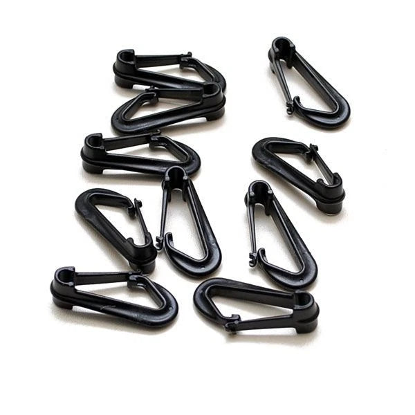 Boat Interlocking Snap Strap Hook - 2 Inch Plastic (set of 10)