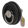 Sarasota Boat Hatch Latch LR805 - Flush Mount 2 Inch Locking Black