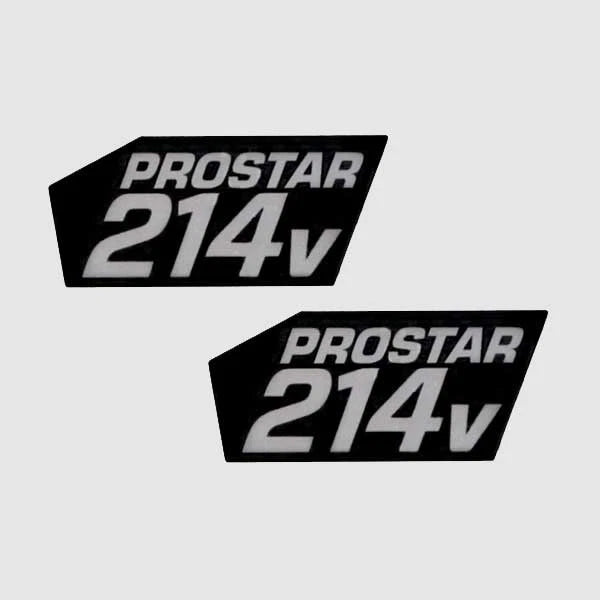 MasterCraft Boat Decal 7502071 - OEM Prostar 214 V Black Silver 2PC