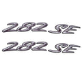 Rinker Boat Brand Decal - 282 SE 9 X 1 1/4 Inch Gray - White (pair)