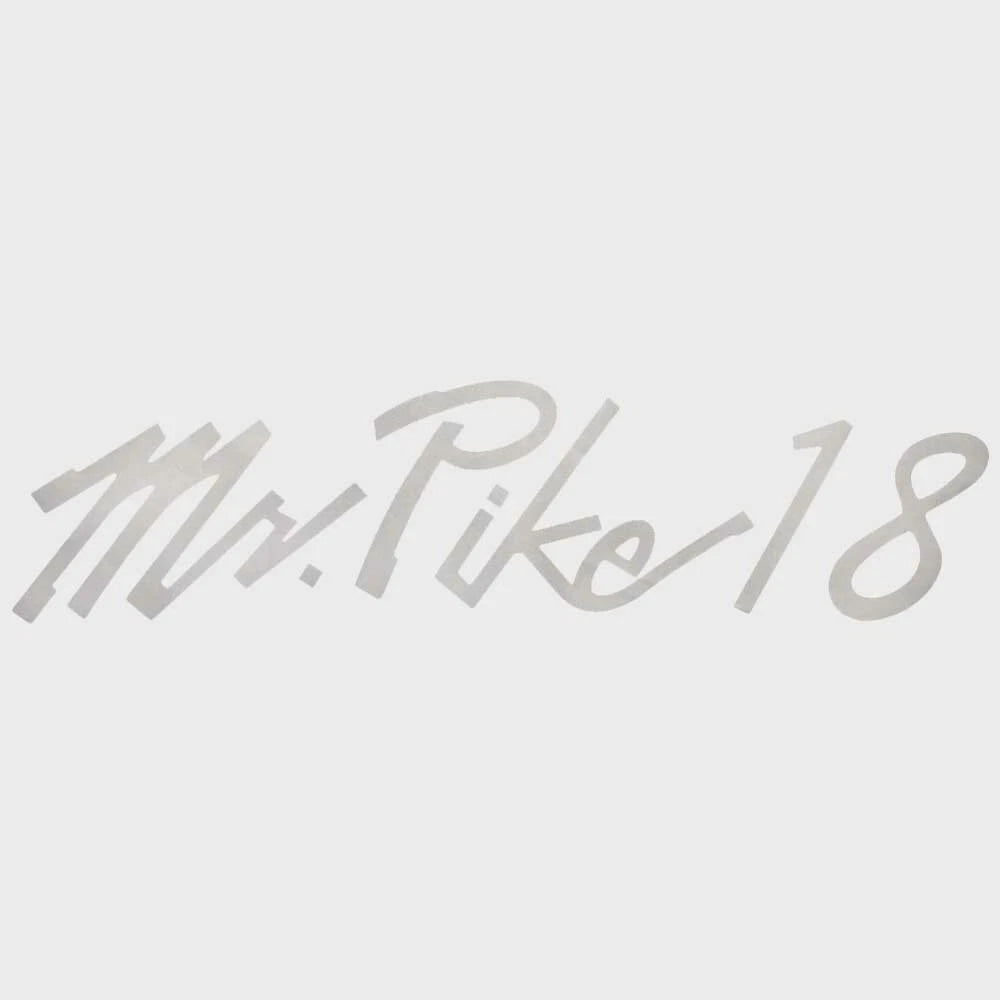Lund Boat Brand Decal 1988307 - Mr Pike 18 Silver Metallic Sticker