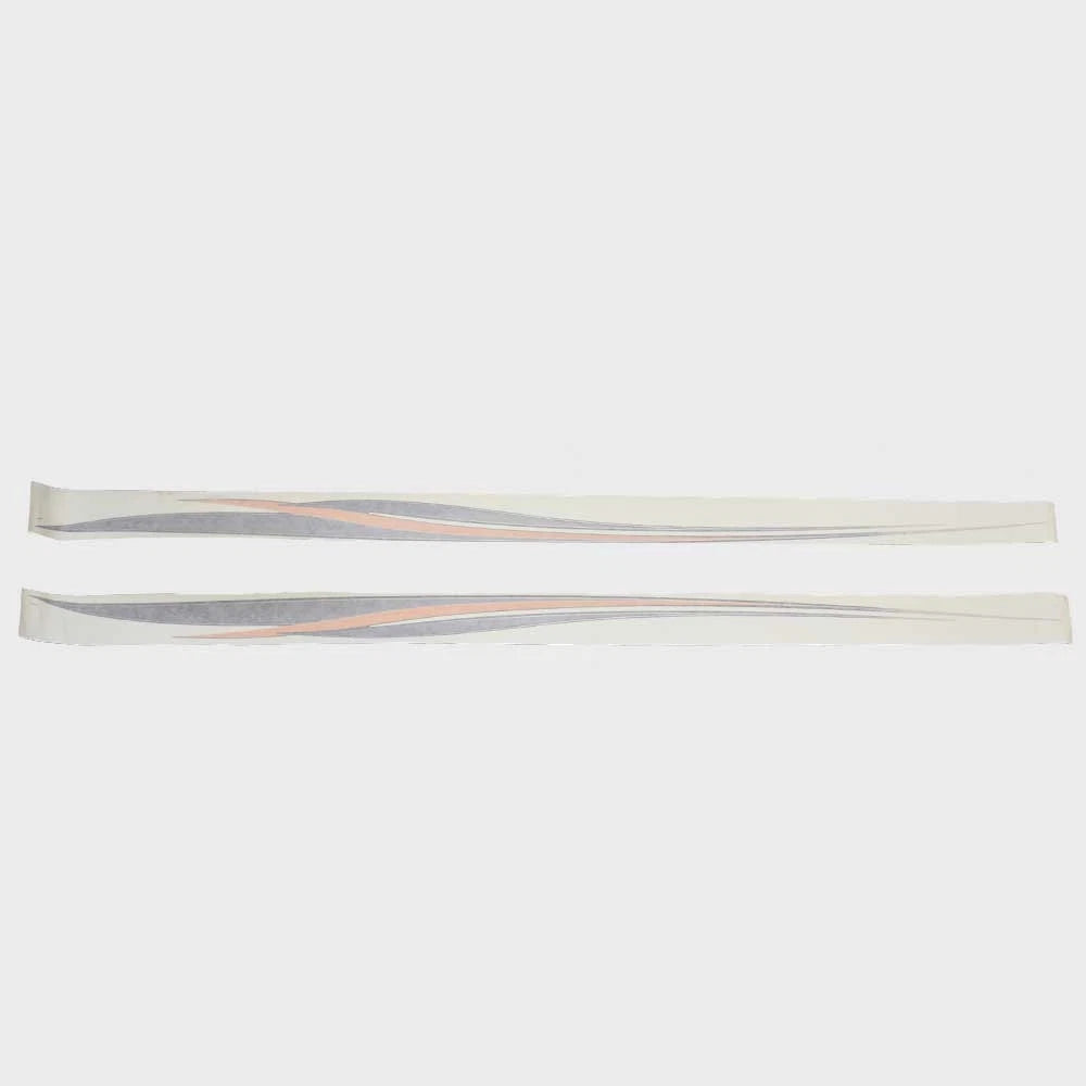 Four Winns Boat Decals 139230-02 - 114 X 5 Inch Orange Black (2PC)