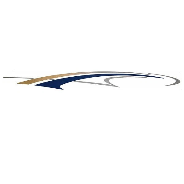 Rinker Boat Graphic Decal - Captiva Gold Dark Blue Sticker (port)