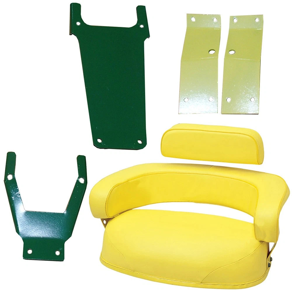 Seat Cushion Set with Bracket Fits John Deere Replaces AR59680
