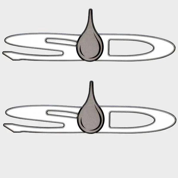MasterCraft Boat Raised Decal 758462 - SD White/Silver Sticker (pair)