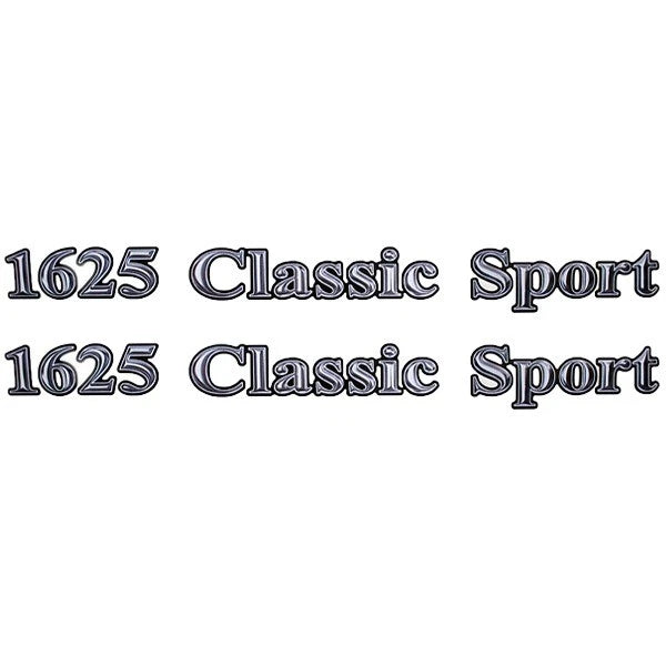 Lund 1625 Classic Sport Boat Raised Decals 1986462 - Silver (pair)