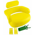 SR44700BU Cushion Set, Yellow Vinyl, Unassembled with Brackets-(3p C)fits John Deere