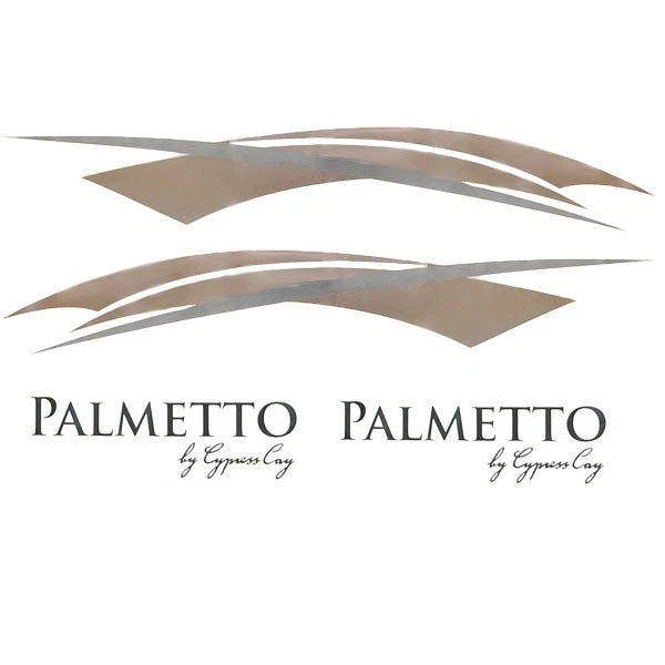 Cypress Cay Pontoon Boat Graphic Decals 1974086 - Palmetto (4 PC)