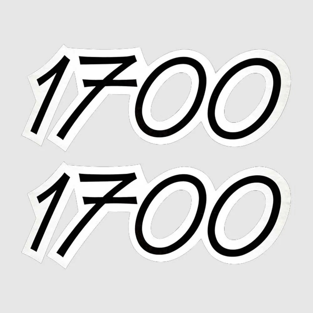 Crestliner Boat Model Decals - 1700 Black/White Sticker (pair)