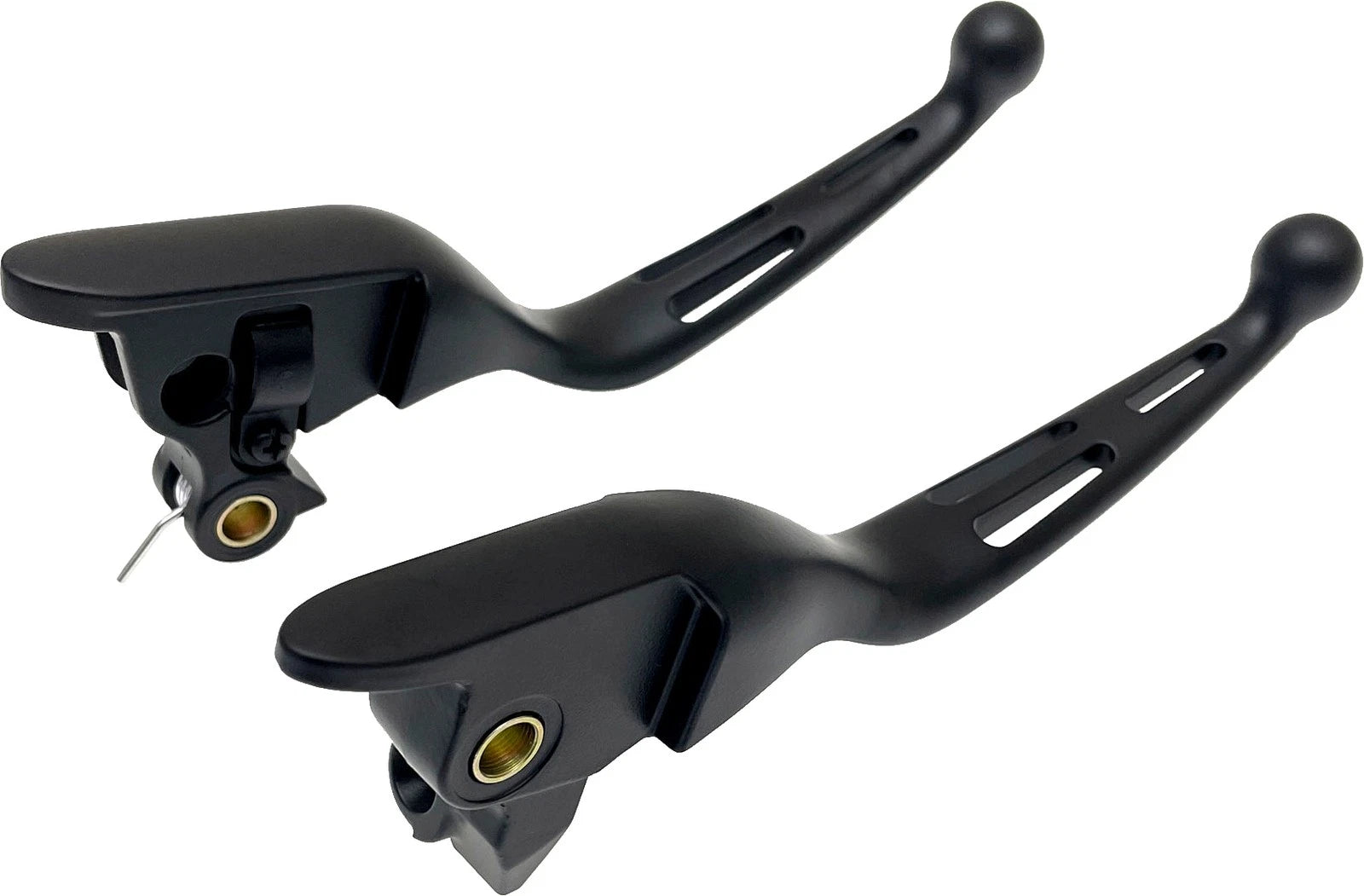 HARDDRIVE 3 Slot Lever Set Black for Harley Davidson FLHT, FLHX, FLTR 2021