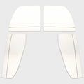 Ranger Boat Bow Seat Cushions - 2360 Bay White - Blue (set of 4)