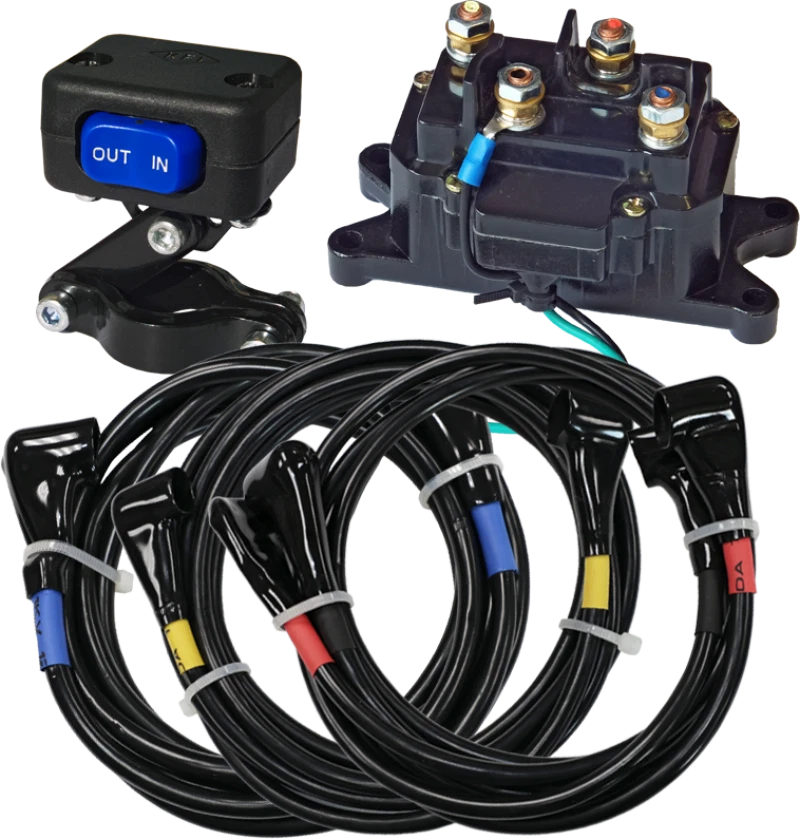 KFI Winch Wiring Kit for ATVs and UTVs with Heavy Duty Contactors 8 Ft