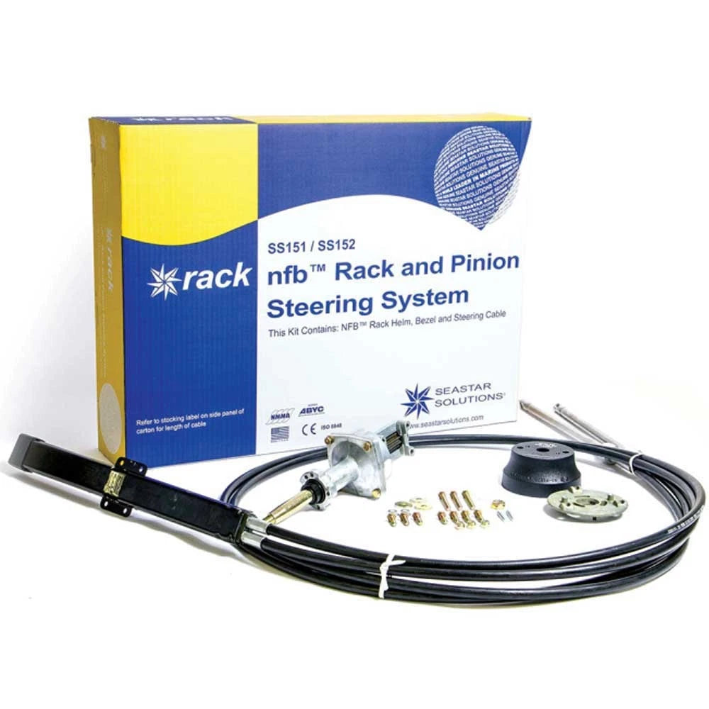 Seastar Marine Boat Steering System SS15215 - Dual NFB Rack Pinion 15 FT (kit)