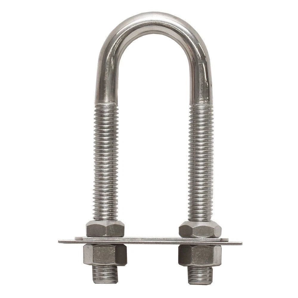 Safe Boat Bow Eye U-Bolt HDWR3867 - 5 3/8 X 3 1/2 Inch SS 1/2 Bolt