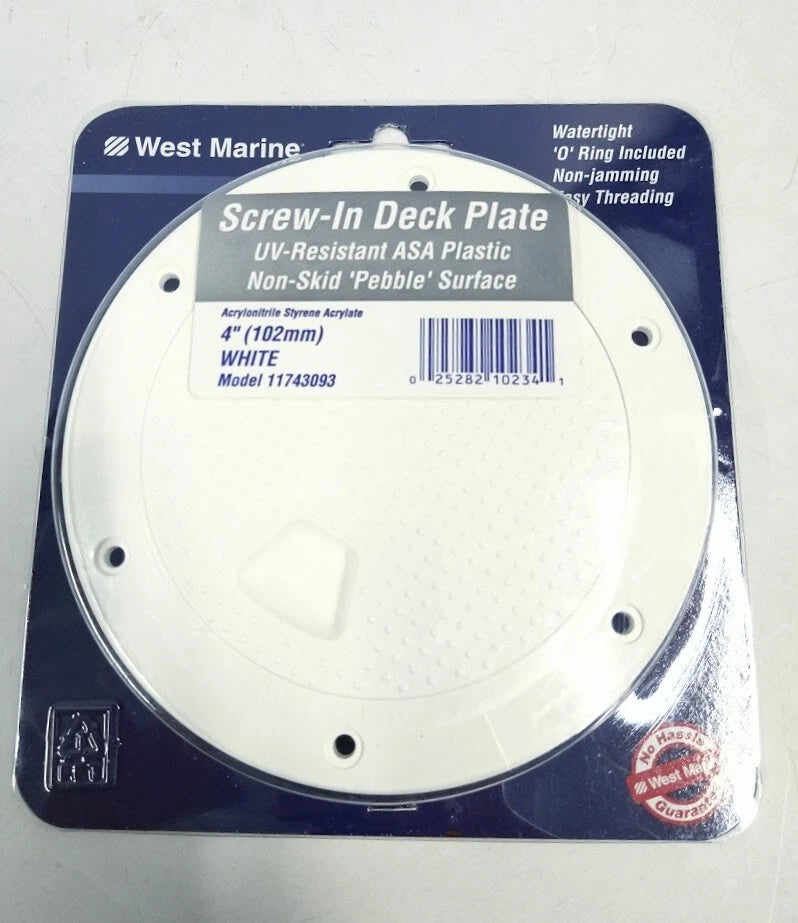 West Marine 11743093, Screw in Deck Plate, UV Resistant ASA Plastic 4