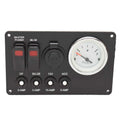 Lund Boat Gauge Switch Panel 2229278 - Black 6 1/2 X 4 Inch Mercury