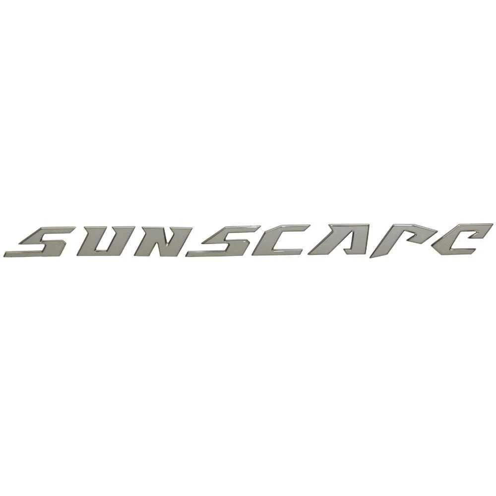 Malibu Boat Raised Decal 5992873 - Sunscape Silver Sticker
