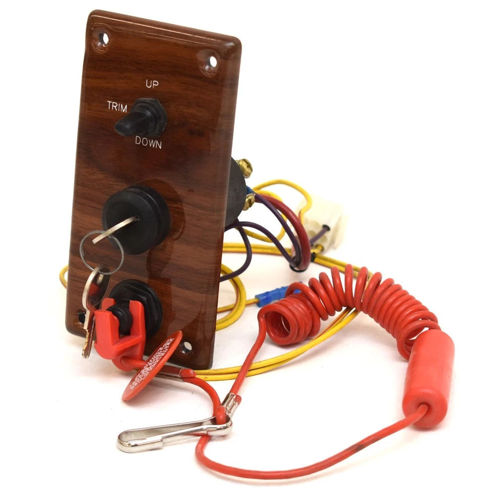 Premier Boat Ignition Switch Panel 17217C - Woodgrain 3 X 6 Inch