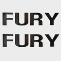 Lund Boat Decals - Fury 6 3/4 X 1 1/2 Inch Black (pair)