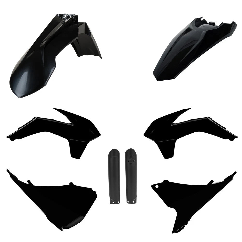 POLISPORT PLASTIC KIT + FORK GUARDS KTM EXC/EXC-F 2016, BLACK