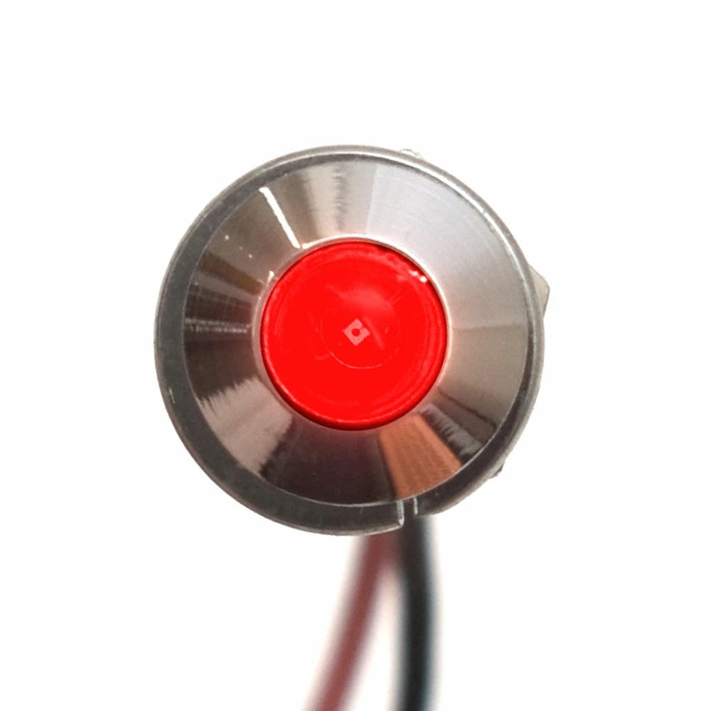 Glastron Boat LED Indicator Light 028-2163 - Raised Panel Mount Red