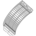AH206123 Corn & Soybean Middle - Rear Concave Fits John Deere 9560STS 9570STS