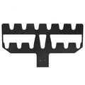Boat Rod Holder Panel - 12 Slot 19 3/4 X 10 3/4 Inch Starboard Black