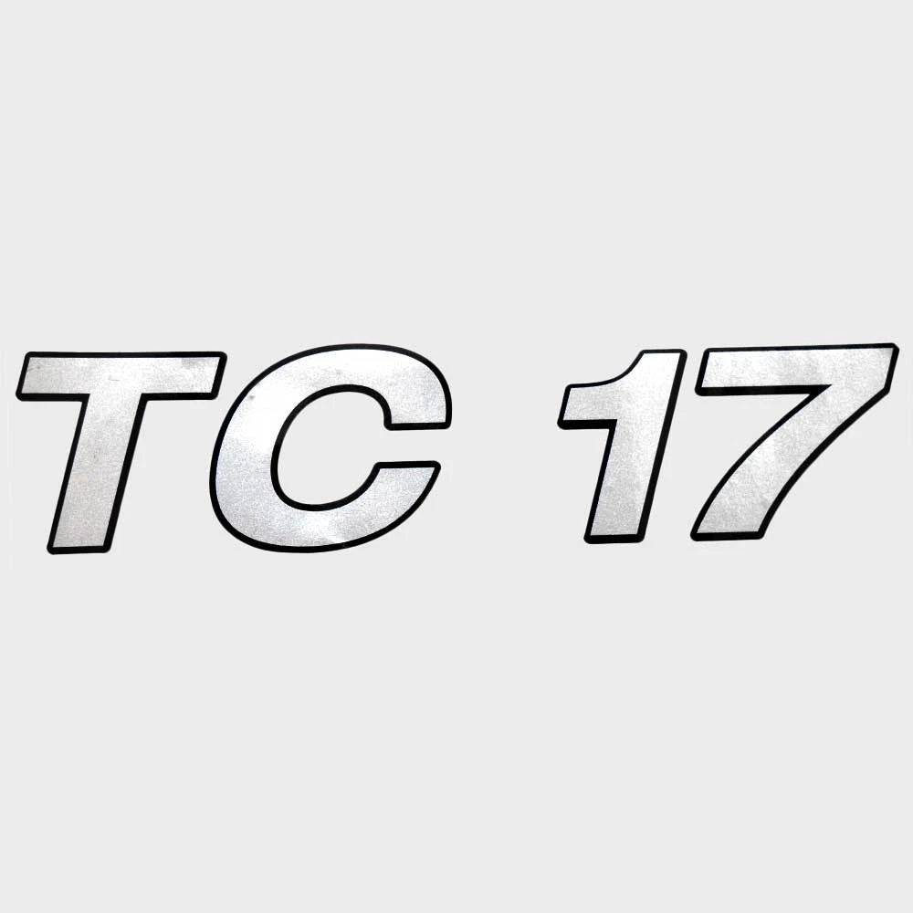 Crestliner Boat Model Decal 2201970 - TC 17 Silver Black Sticker
