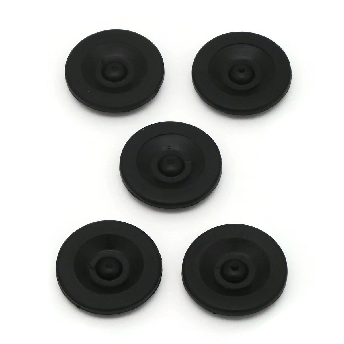 5-Pack Black Rubber Grease Plug Hub Dust Cap for RedLine Trailer Camper RV Axle