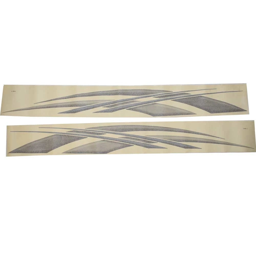 G3 Boat Side Decal 73404828 - 92 Inch Black Silver Blue (set of 2)