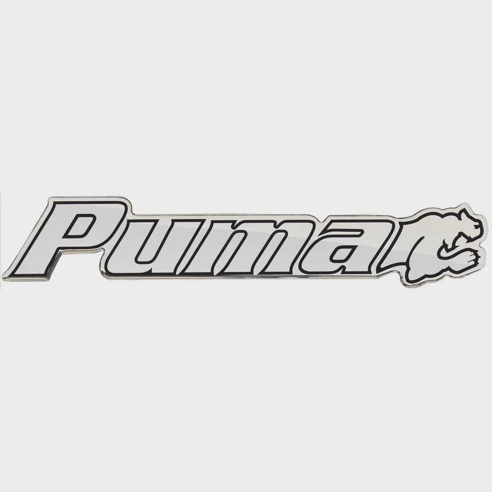 Bass CAT Boat Raised Decal Sticker 33053 - Puma Silver Black