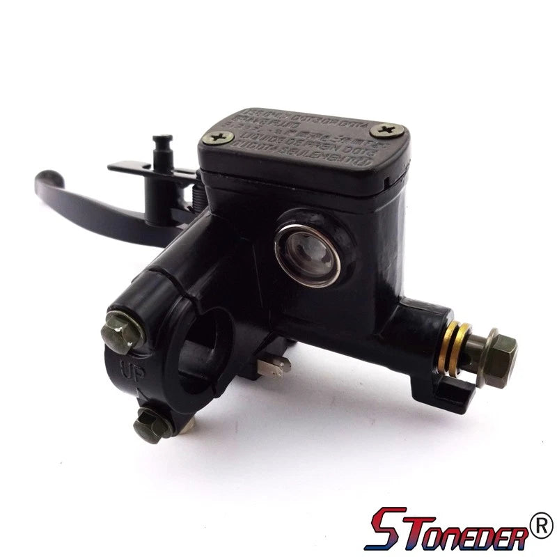 STONEDER 22mm ATV Hydraulic Brake Master Cylinder Left Handle Lever for Pit Bike
