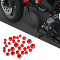 30X SET Hex Socket Bolt Screw Nut Head Cover Cap for Motorcycle Moped Scooter