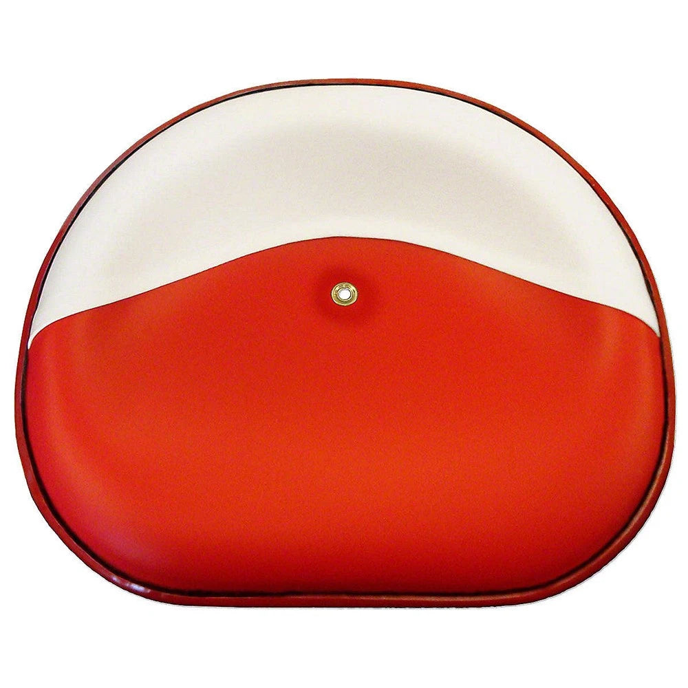 357518R91/WHIT E-RED Red & White Pan Seat Fits Case/Internati Onal Harvester