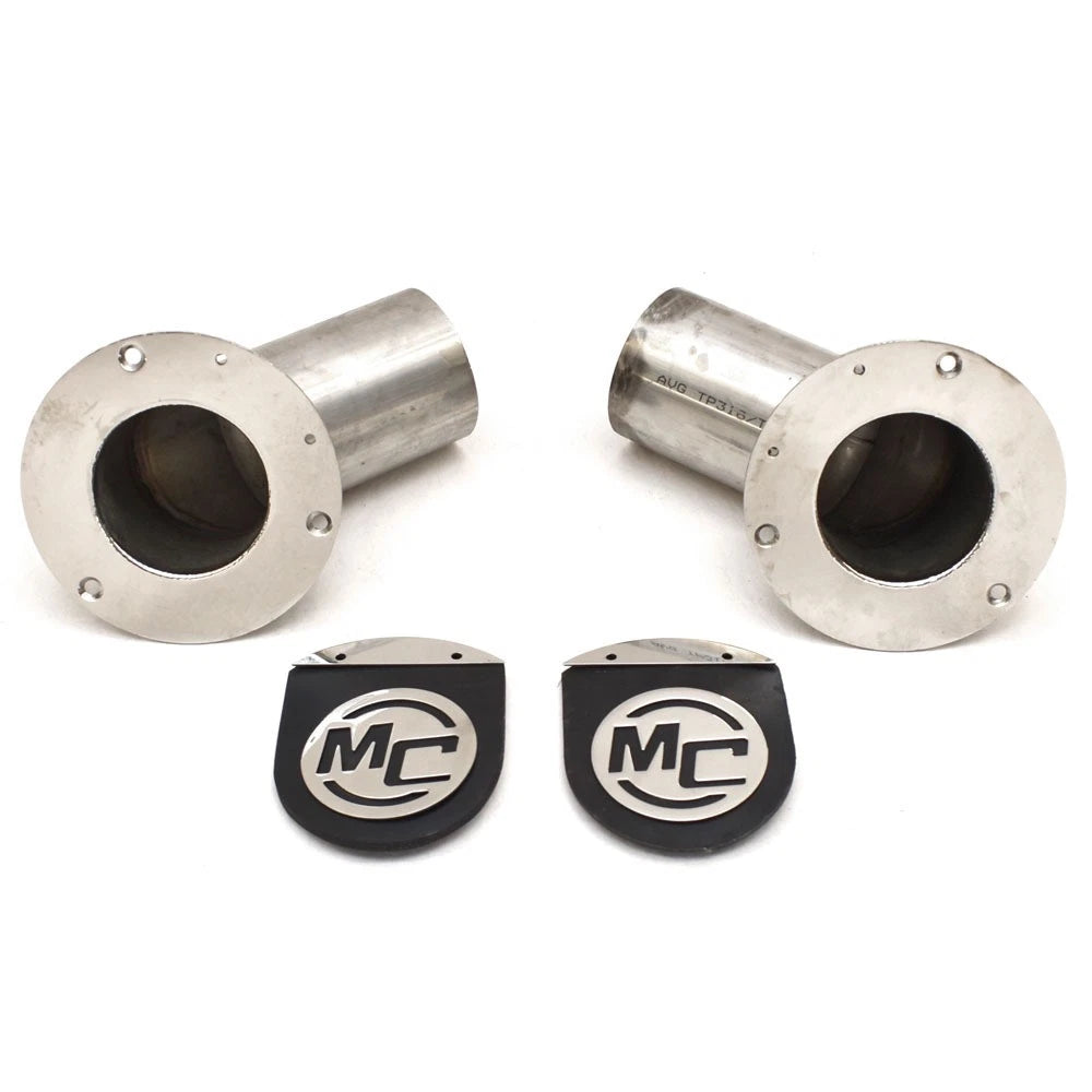 MasterCraft Boat Exhaust Flanges 253040 - 3 1/2 Inch SS (set of 2)