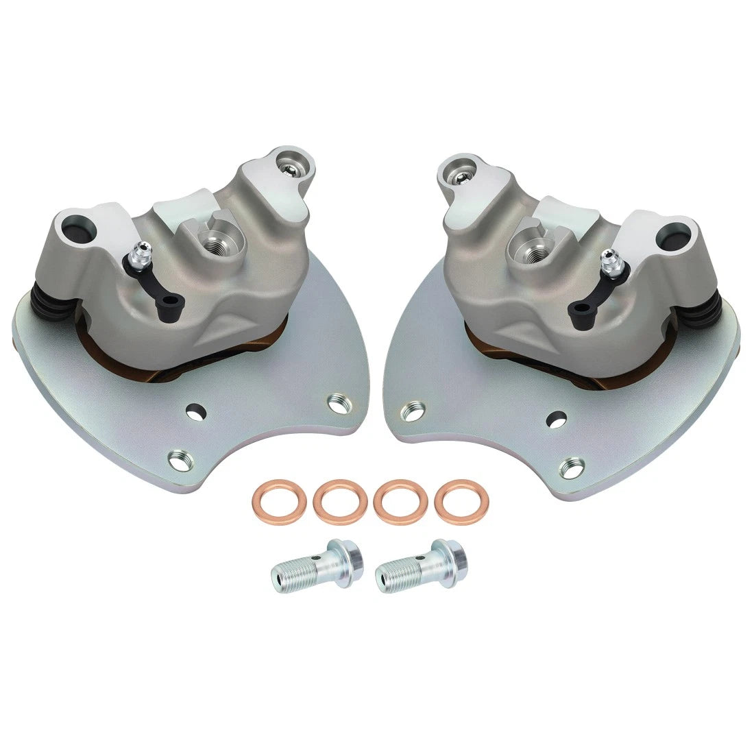 Rear Left & Right Brake Calipers with Pads for Polaris RZR XP 4 Turbo S 2019-2020