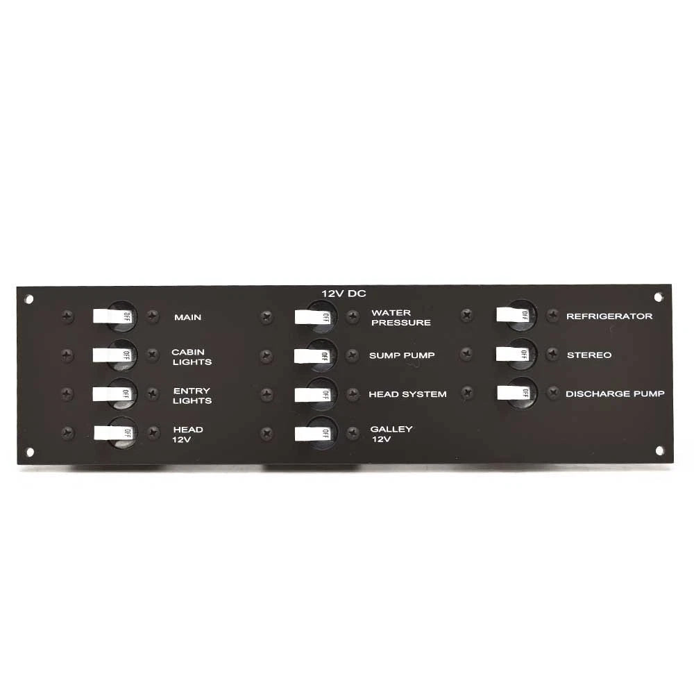 Rinker Boat Breaker Switch Panel 5766580 - Cabin Toggle 12VDC Black