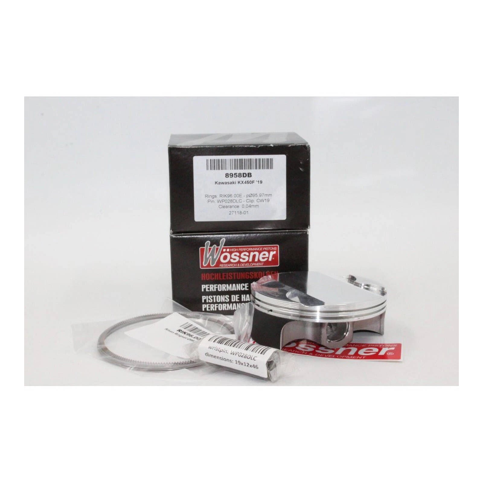 Wossner Piston Kit for Kawasaki KX450X 2021-2023 95.97mm 12.60:1