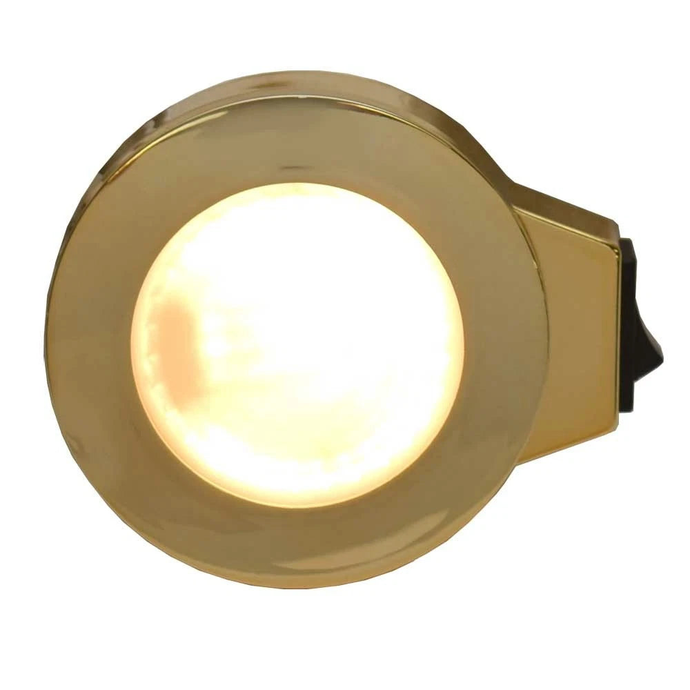 ITC Boat Cabin Light 81275-BR - 10W Gold Plastic