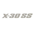 MasterCraft Boat Windshield Decal 7506309 - X-30 SS Silver 14 Inch