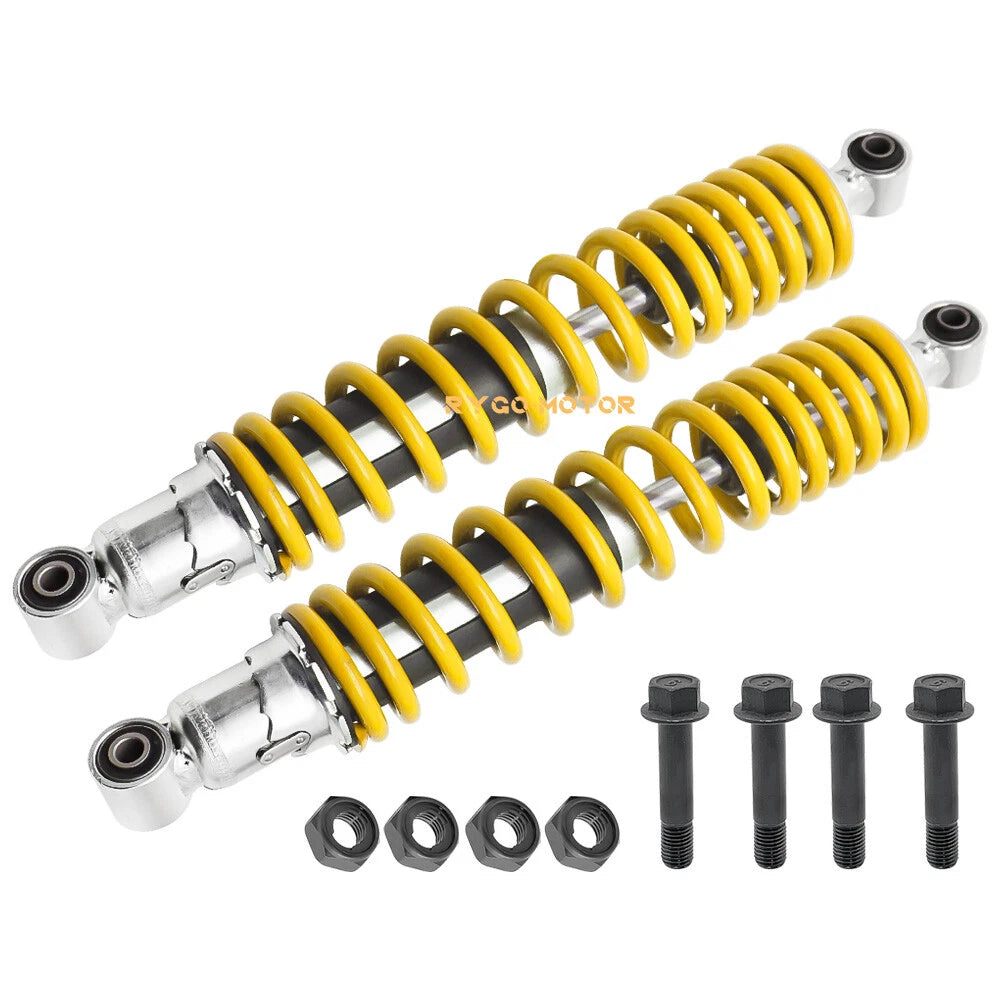 Front Shocks Absorber with Nut Bolt for Yamaha Banshee 350 YFZ350 Yellow 1987-2006